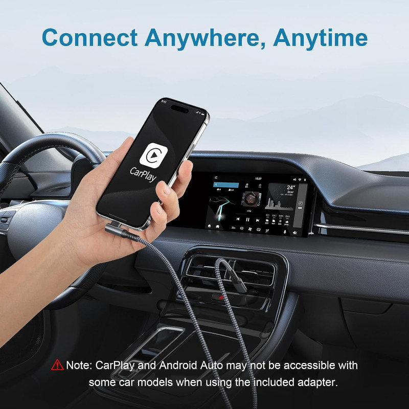 Angle USB C to Type C 60W Charger Cable 10FT with OTG Adapter,Car Charging Cord gallery