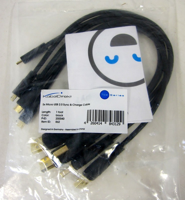 1X Micro USB Cable 2.0 Data sync & Charger cable 1FT 2000040 862 gallery