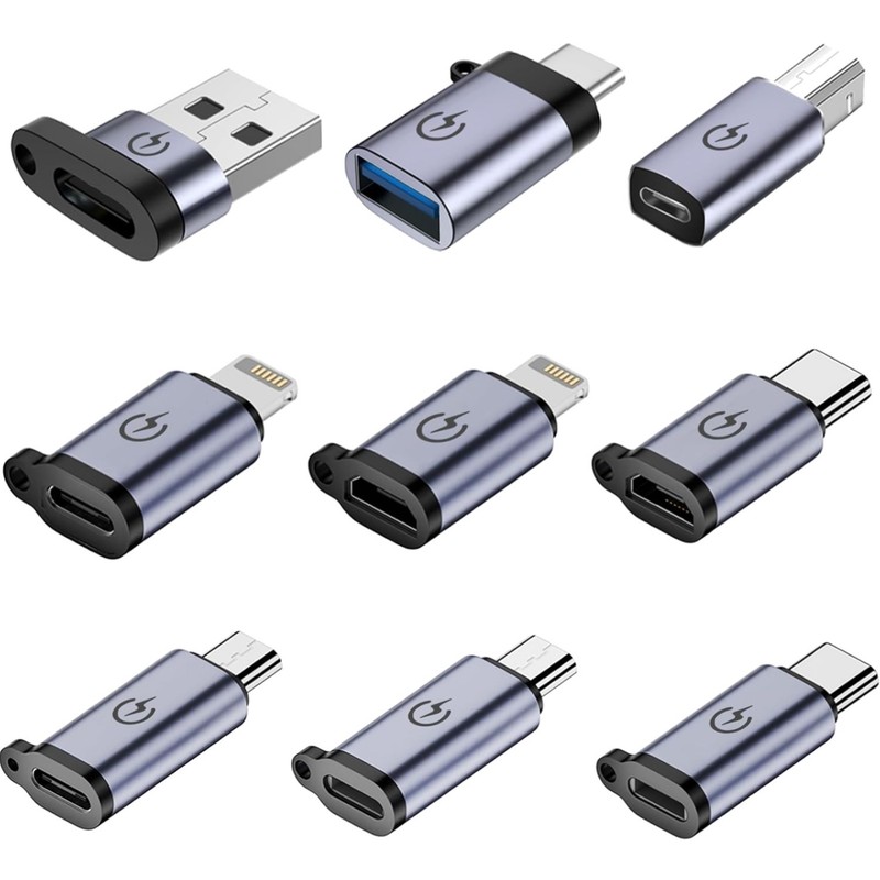 USB C to Micro Adapter 9 Pack, USB C to USB Adapter, USB C Converter