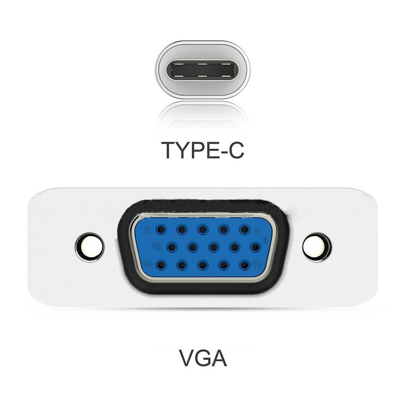 Monitor Cable Adapter Extension for Projector Type-c Vga Converter gallery