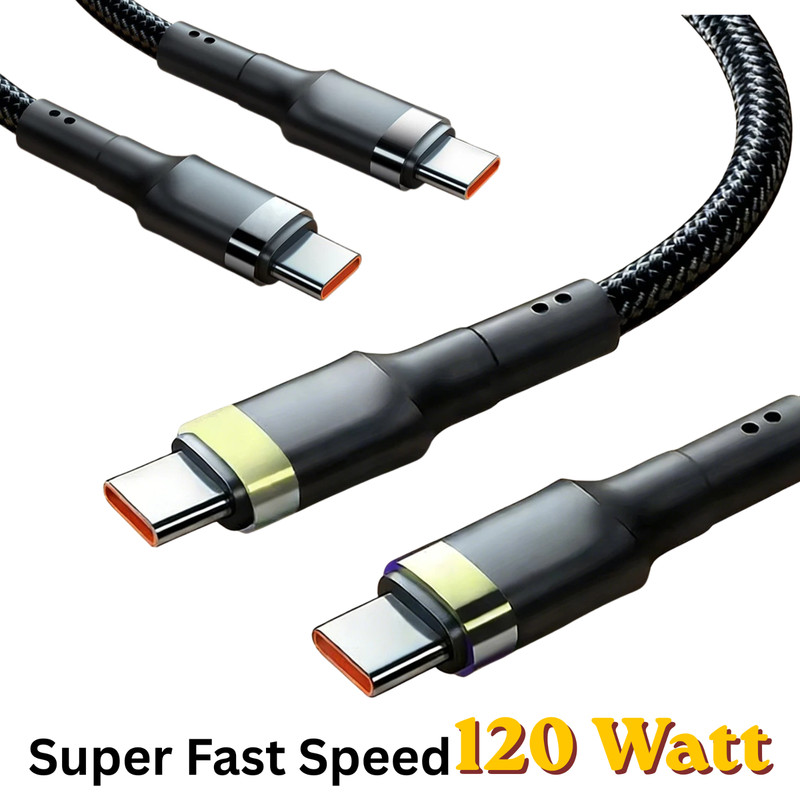 120W USB-C Fast Charging Cable PD 5A Type C to Type C For Devices gallery