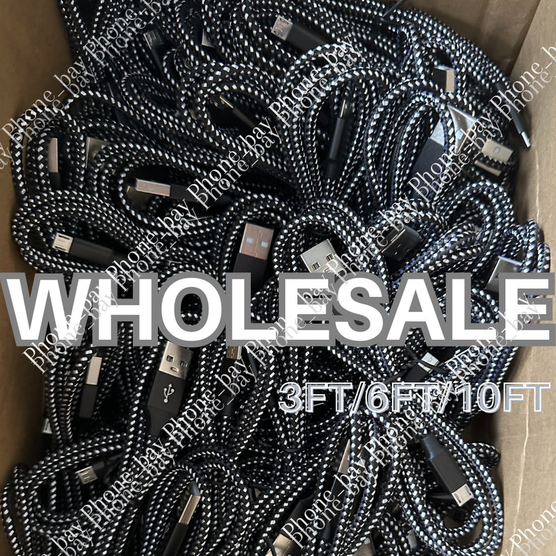 Heavy Duty Micro USB Fast Charger Data Cable Cord For Samsung Android HTC LG Lot