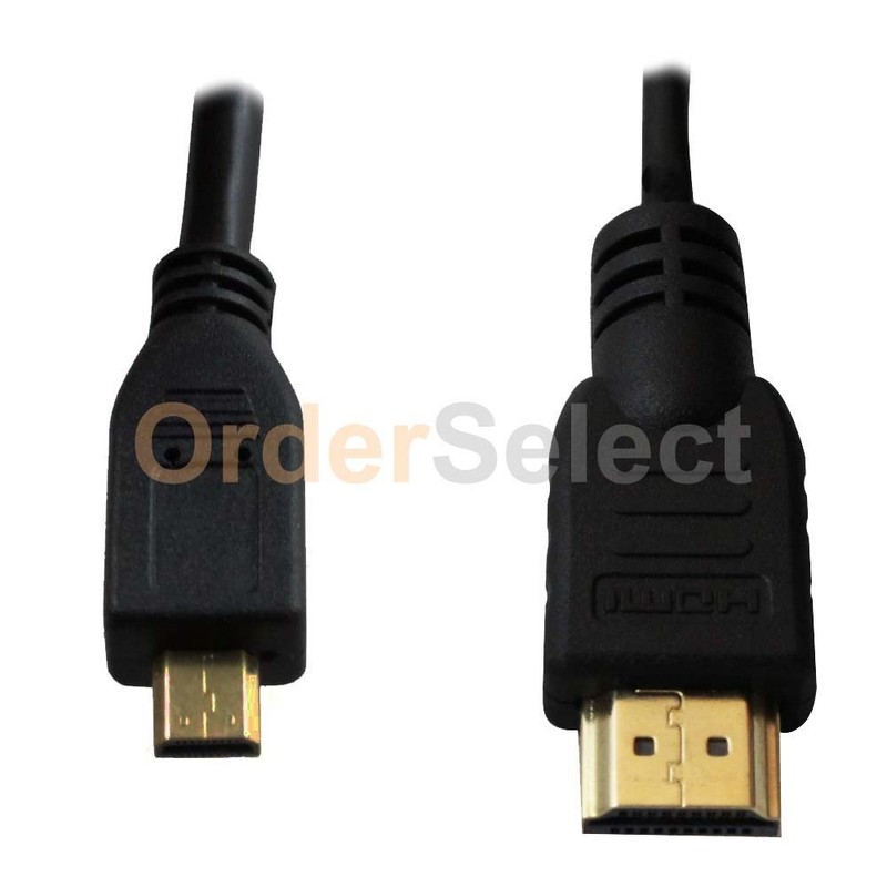 Premium 3FT Micro HDMI to HDMI Cable Male to Male for Cell Phone HTC EVO 4G 3 FT gallery