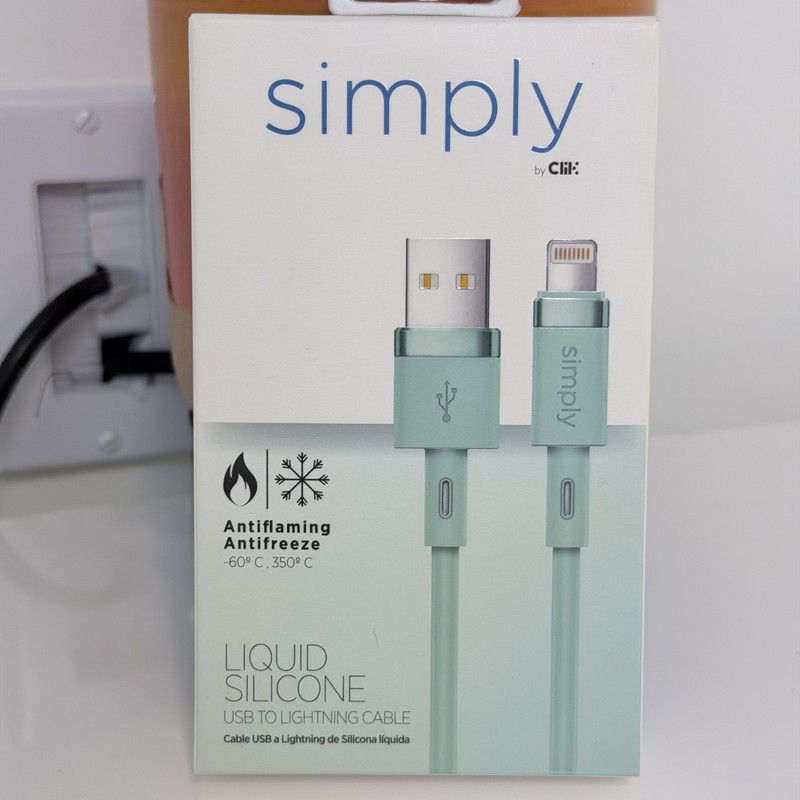 New Simply Liquid Silicone USB-A to Lightning MFi Certified 3.9FT Cable Green gallery