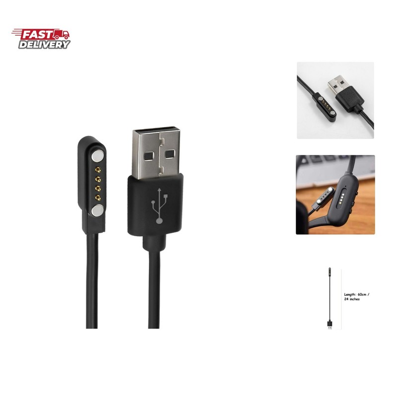Replacement Magnetic Charging Cable for Bone Conduction Headphones, USB Charg…