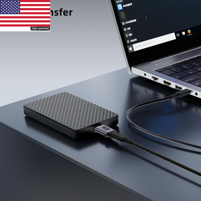 USB C to Micro B Hard Drive Adapter (4 Pack), 10Gbps Micro B to USB C Cable Conv gallery
