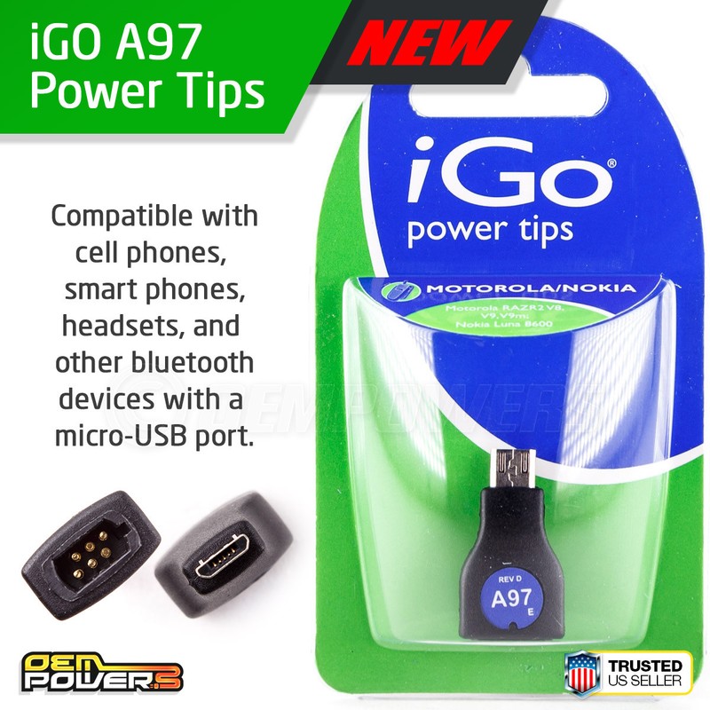 NEW iGo Power Tip Micro USB For Amazon Kindle Touch Keyboard DX Fire HD Phone