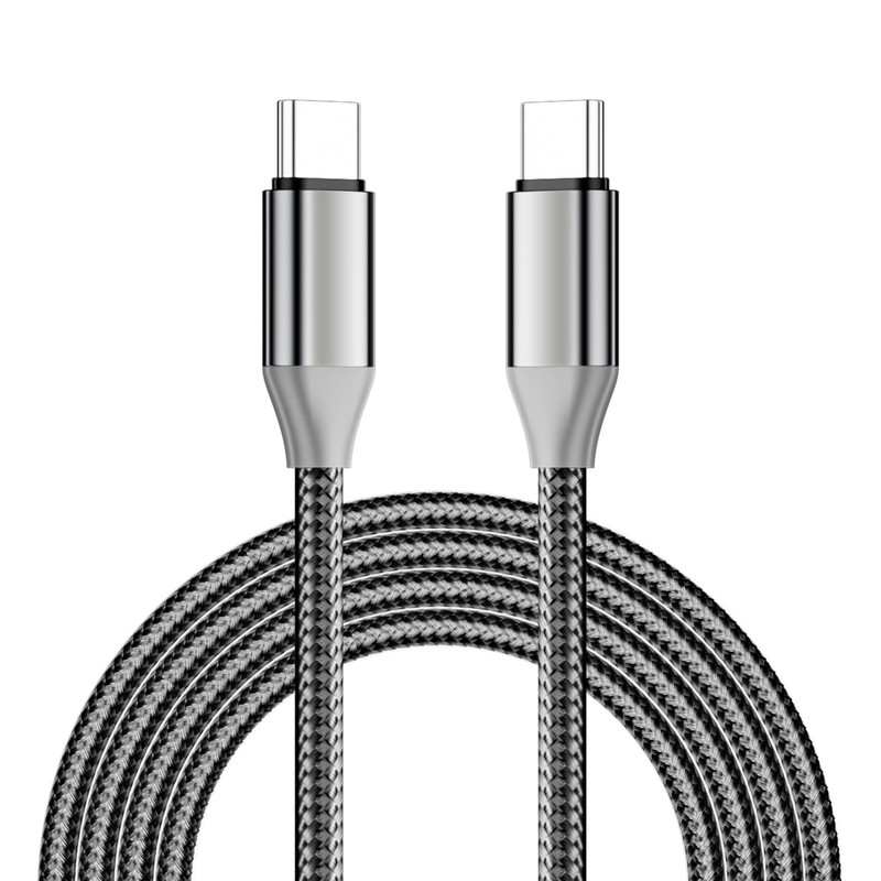 USB C To USB C Cable 3.9ft Fast Charging 100W Braided Charger Cord Black