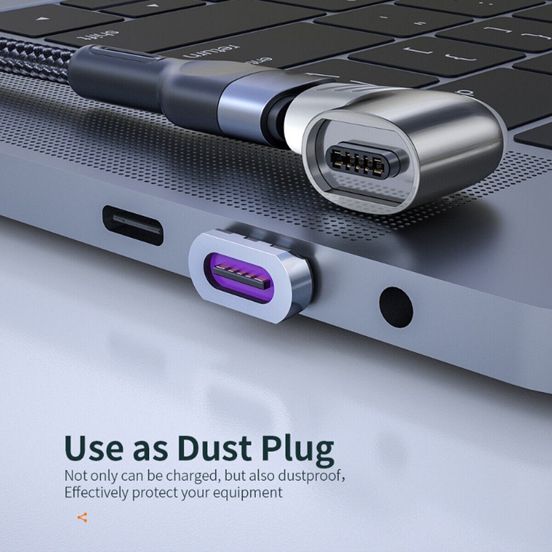 Magnetic USB C Adapter 100W Fast Charging to USB Type C Unviersal Converter USA gallery
