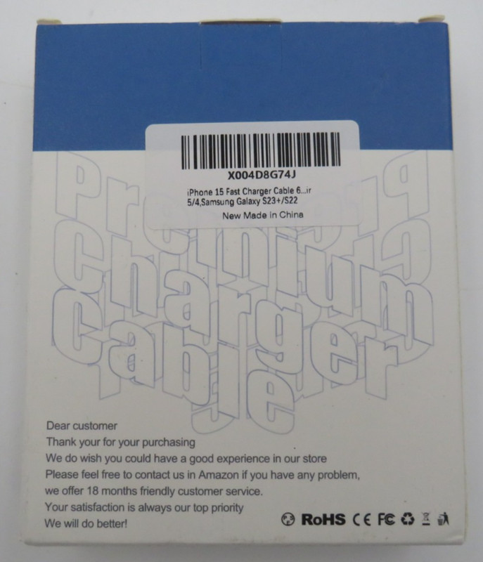 Cerdeti CA-15T-US iPhone Charger 6ft Type C to C Birck Box Power Adapter NEW gallery