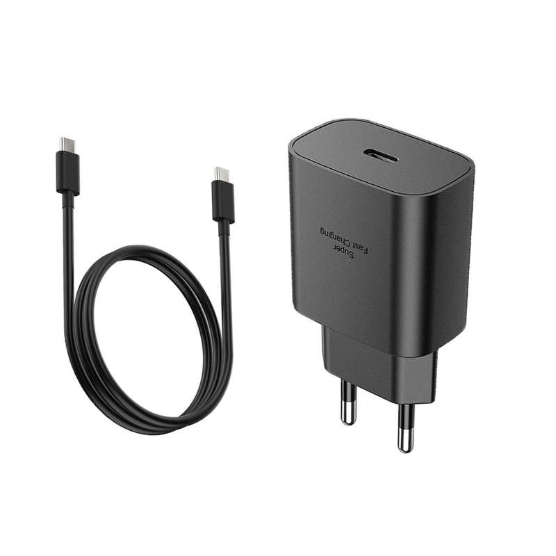 25W Europe USB Type C Super Fast Wall Charger EU 6.6ft, 6.6ft