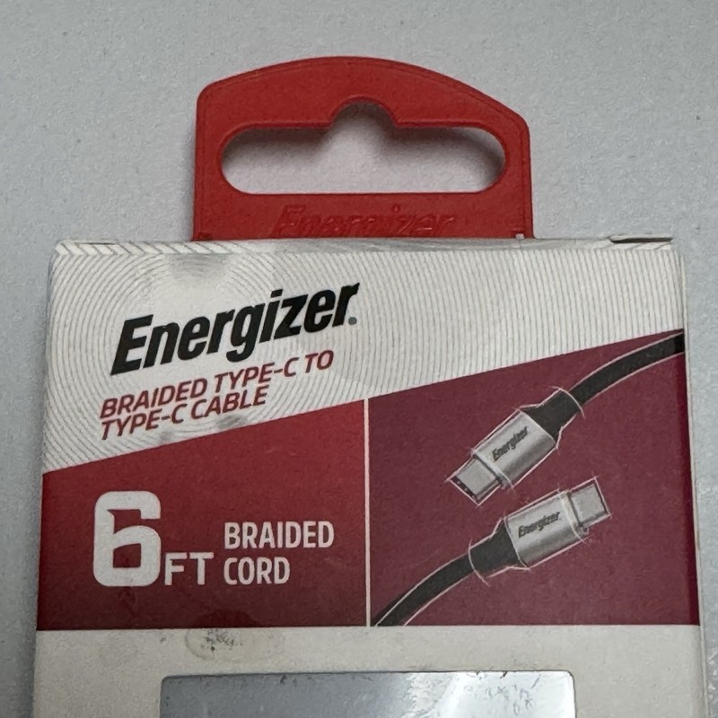 5x Energizer Braided Type-C To Type-C Cable 6 Feet NEW SEALED IN BOX (5 BOXES). gallery