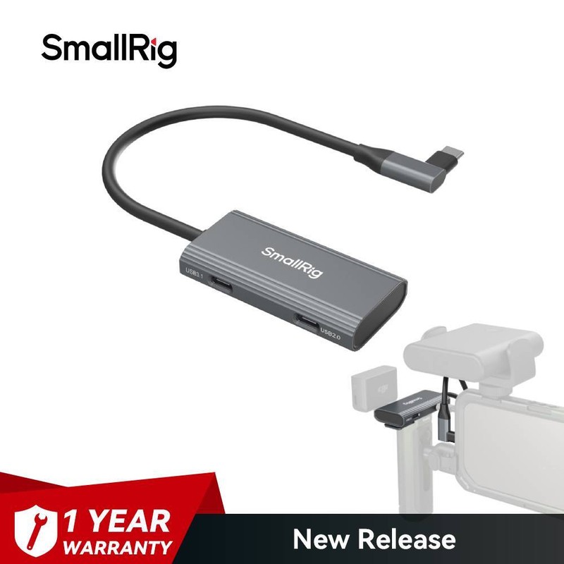 SmallRig USB-C Hub 4-in-1 PD/USB-C 3.1/USB-C 2.0 with Audio Adapter for iphone