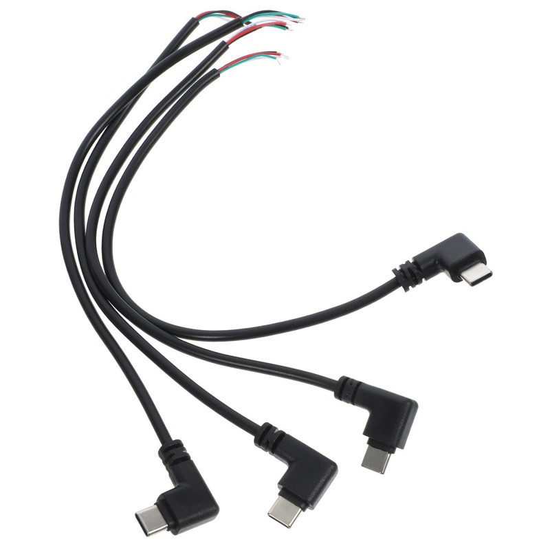 12 Pcs USB Type C Plug Cable Bare Cable 4-Pin End Cable Replacement Repair gallery