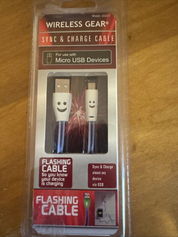 New Wireless Gear Brand Sync And Charger Cable For Micro USB Devices