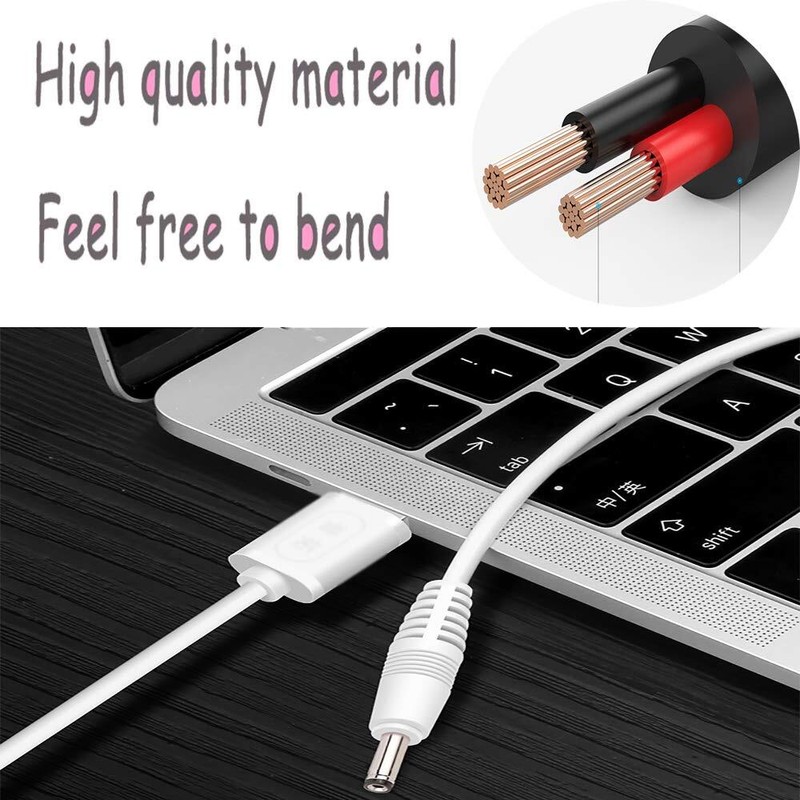5v Dc Power Cord Usb To Dc 3.5mm X 1.35mm Barrel Jack Adapter Connector Charging gallery