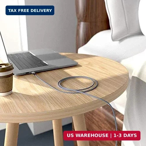 15FT USB C to USB C Cable 100W Type C Fast Charging Long Braided Charger Cord gallery