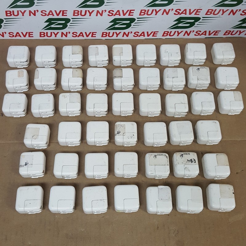 Lot of 48- Apple A2167 – 12W USB Power Adapter Charger (No USB Cables) USED
