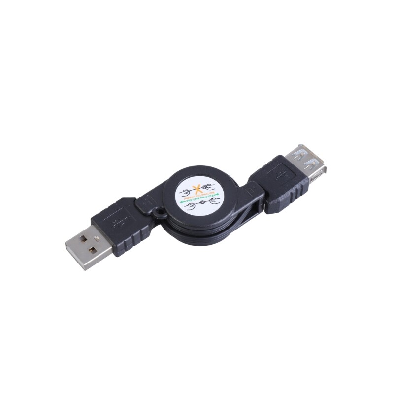 Male to Female USB 2.0 Retractables Data Sync Charging Extension Cable for 5W gallery