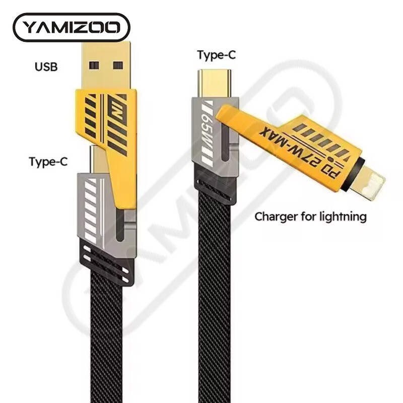 50PCS USB C Charging Cable 1.2m Type-C Connector Nylon PD 65W 27W Fast Charging gallery