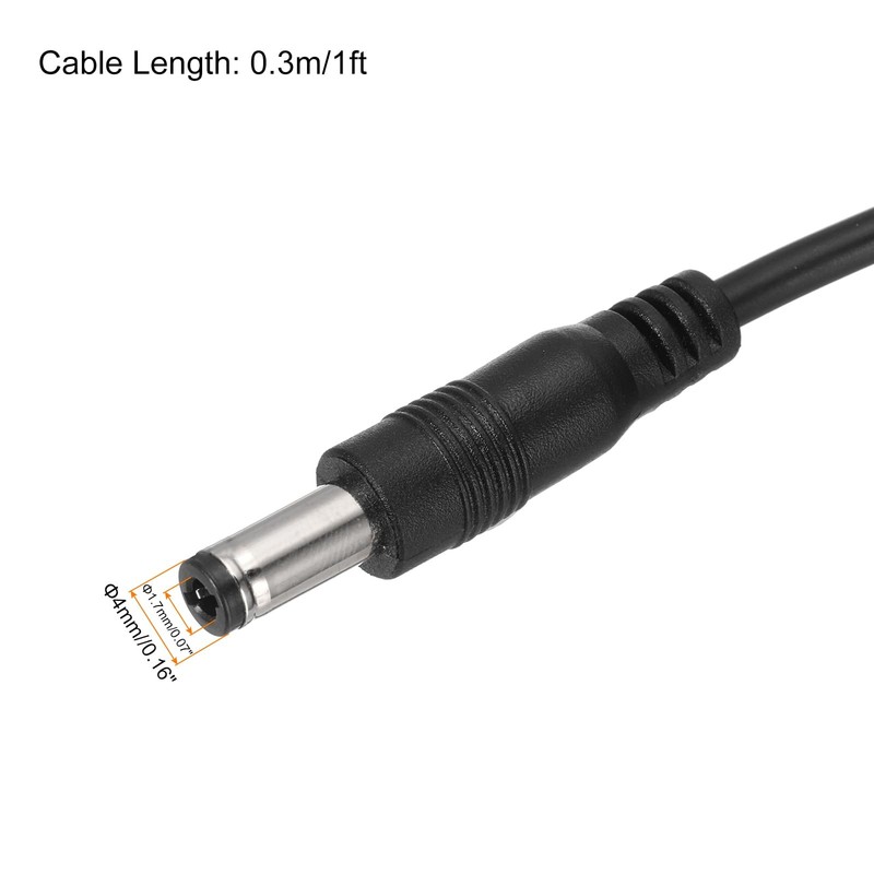 USB to DC Power Cable 3A 5V DC Power Cord 4mm x 1.7mm Jack Charging Plug Conn... gallery