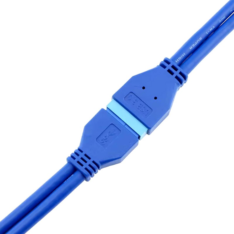USB 3.0 19/20Pin Male to Female Internal Extension Cable 5Gbps 0.2m gallery