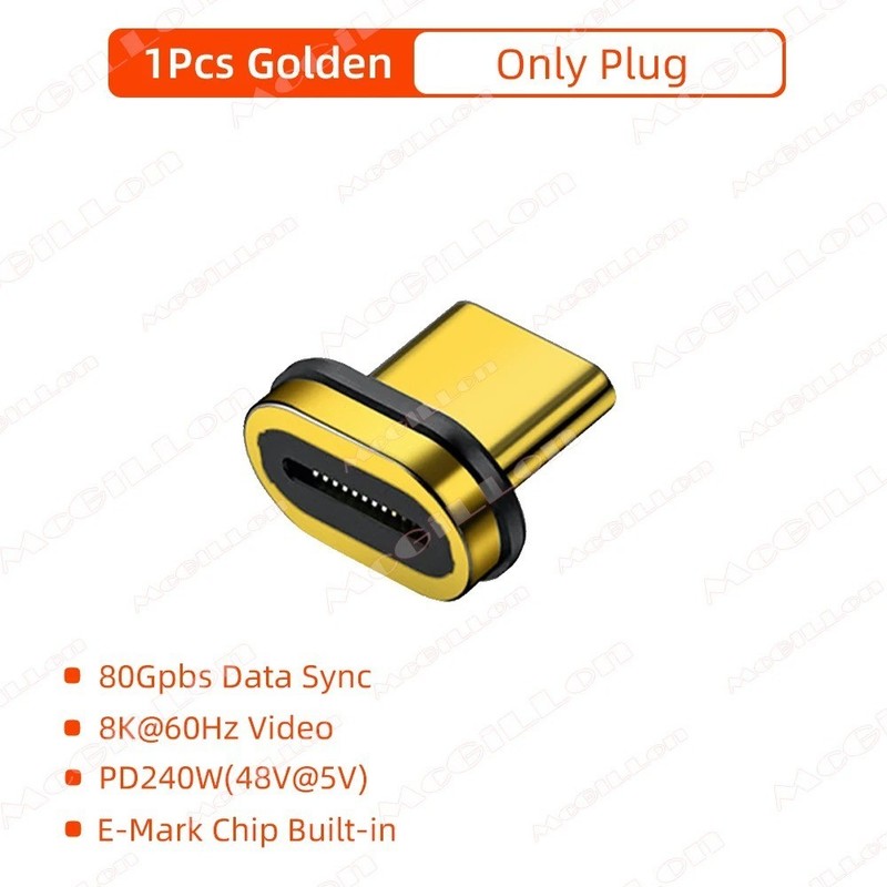 USB4 Magnetic USB C to USB C Adapter 240W 80Gbps Fast Charging 8K 60Hz gallery