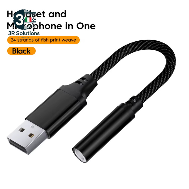 Olaf USB to 3.5mm Audio Jack Adapter USB to 3.5mm for Headphones/Microphone