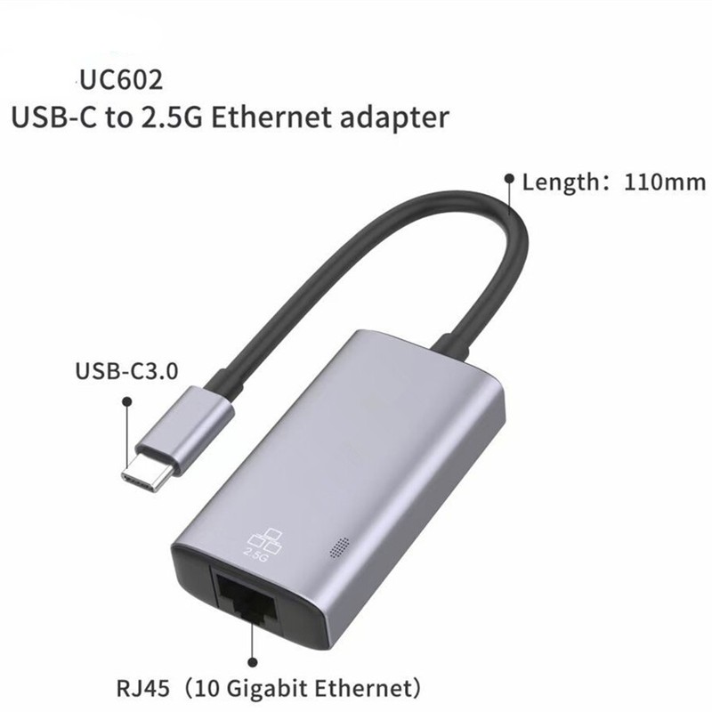 USB-C to 2.5G RJ45 Ethernet Hub for HP/Macbook Computers to Play Games Smoothly gallery