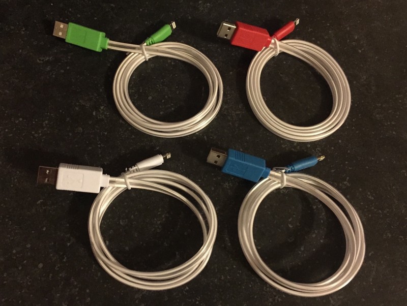 FLAT FLOW LIGHT-UP 3FT LED el USB charger power cable FOR Apple iPhone 6 plus 5s gallery
