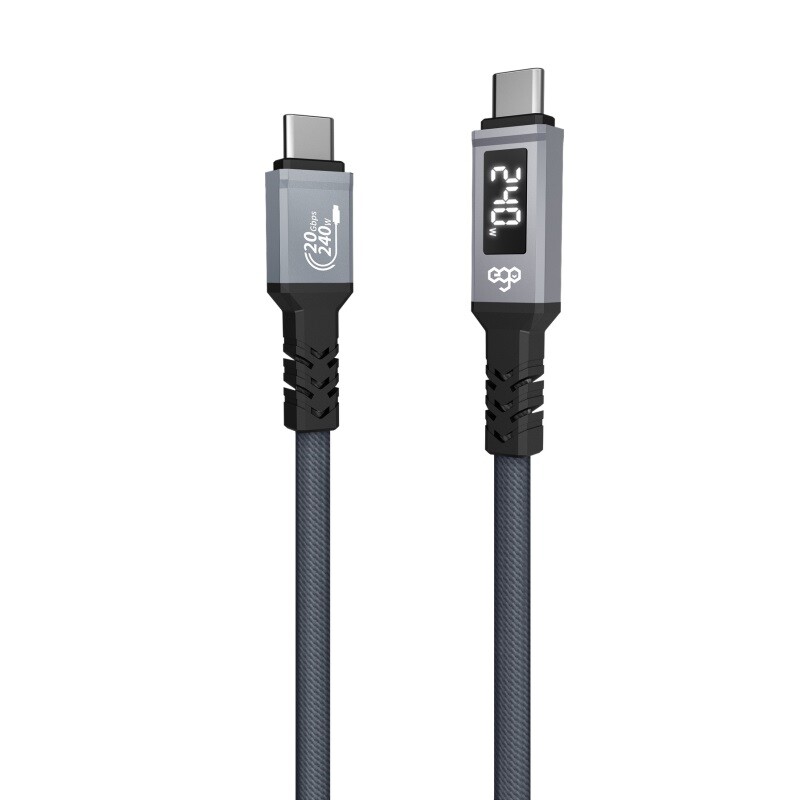 EGO WIRY MAG 240W USB3.2 Gen2X2 Magnetic Type-C to C Cable 20GBPS 8K PD3.1 QC5+