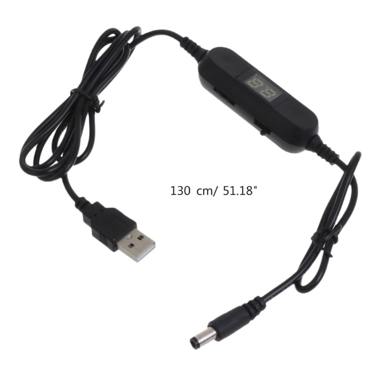 USB 5V Step Up Converters to 1.5V-12V 5.5x2.1mm Power Supply Cable w/ 3 gallery