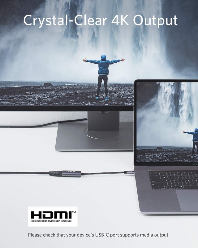 NEW Anker USB C to HDMI Adapter Aluminum Portable USB C Adapter Supports 4K 60Hz gallery