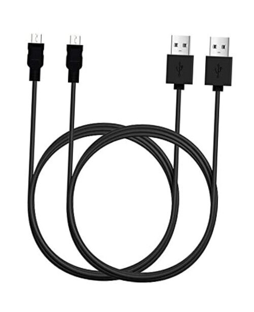 Micro USB Cable, 2 Pack [6FT, 6FT], Fast Charging Cable, High Speed Black 6ft-2 gallery