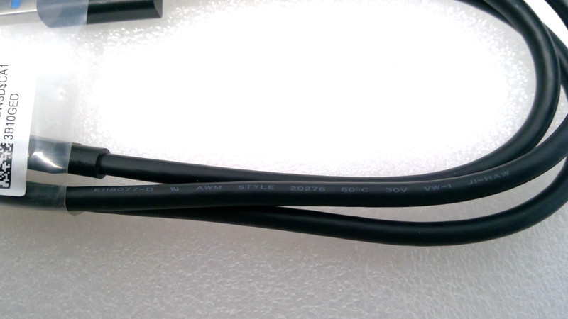 LOT OF 10 DELL SUPER HIGH SPEED USB-C to USB-A 3.1 CABLE E118077-D 3 FT CABLE gallery