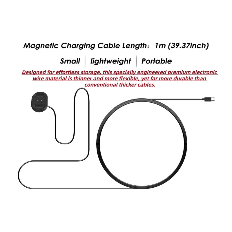 Magnetic Fast Charge Cable for RayBan Meta Neural Band Charger Cord NEW gallery