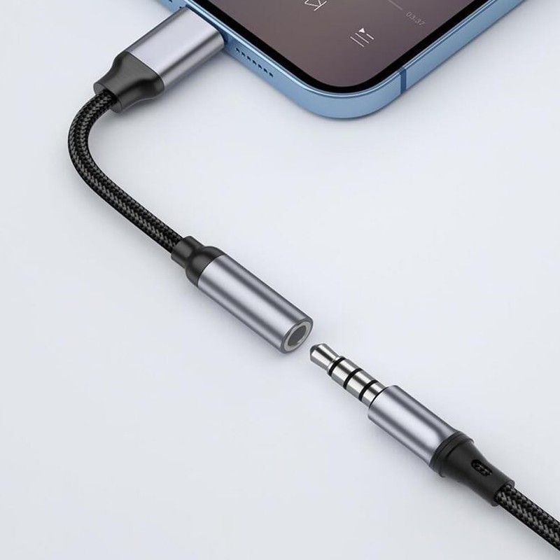 2×USB-C Type C Adapter Port to 3.5MM Aux Audio Jack Earphone Headphone Cable USB gallery