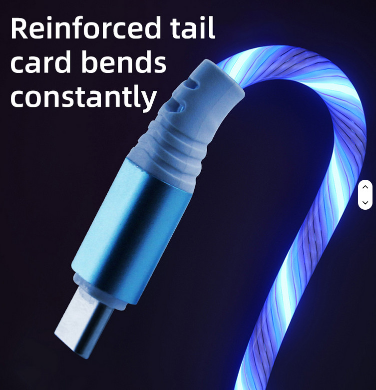 3FT USB Type C Charger Cable Light Up Glowing Charging Cord for Samsung,Rose Red gallery