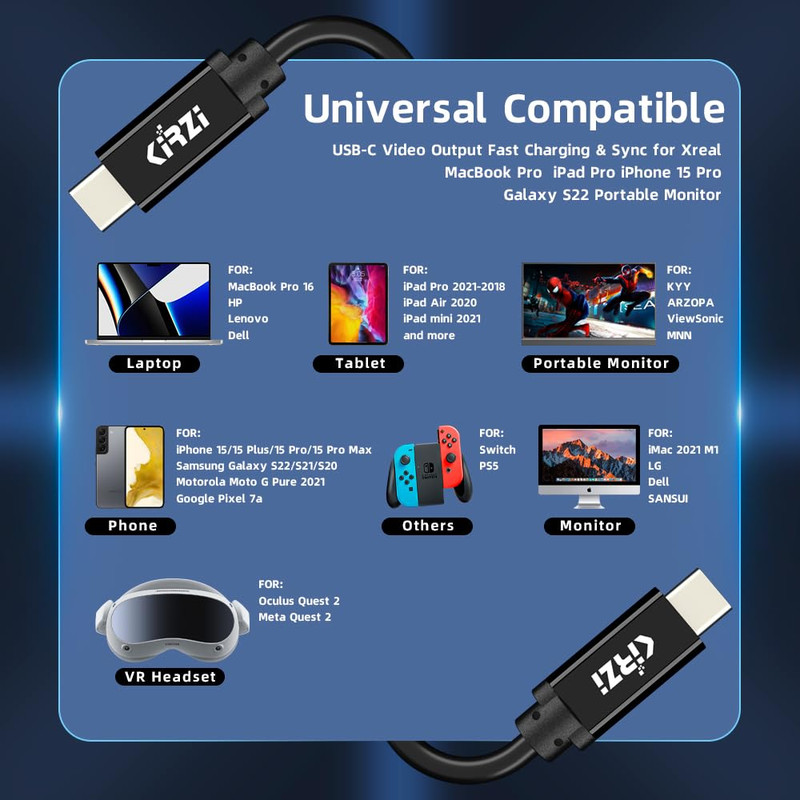 Ultra Long USB C Cable 25 FT, USB-C to C Cable, USB 3.1 Gen 2X2, Supports 25Ft gallery
