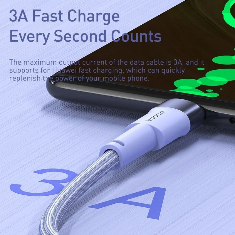 2Pack USB C Cable 3A Fast Charging Type C Data Cord For Xiaomi Redmi Poco gallery