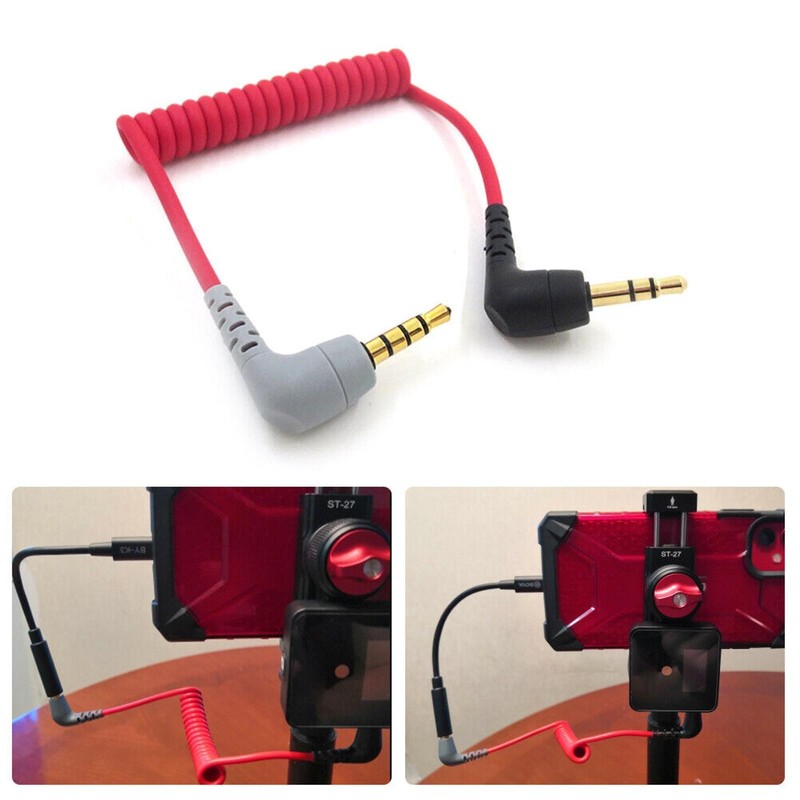 3.5mm Microphone TRS to TRRS OFC Cable Cord for RODE Videomic Pro+/VideoMic GO gallery