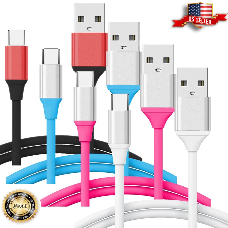 3Pcs USB C Type-C Fast Charging Data Sync Charger Cable Cord S22 21 20 10 Note 9