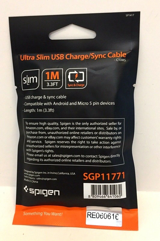 SPIGEN Ultra Slim USB Charge/Sync Cable gallery