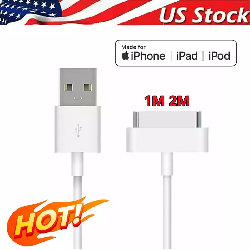3FT/6FT 30 pin USB Charging Data Cable Cord for iPad 1/2/3 iPod Nano 1-6 LOT