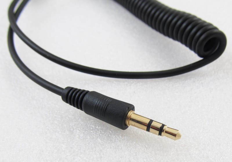 2pcs Gold 3.5mm 1/8" Stereo Male To Male AUX Retractable Stretched Audio Cable gallery