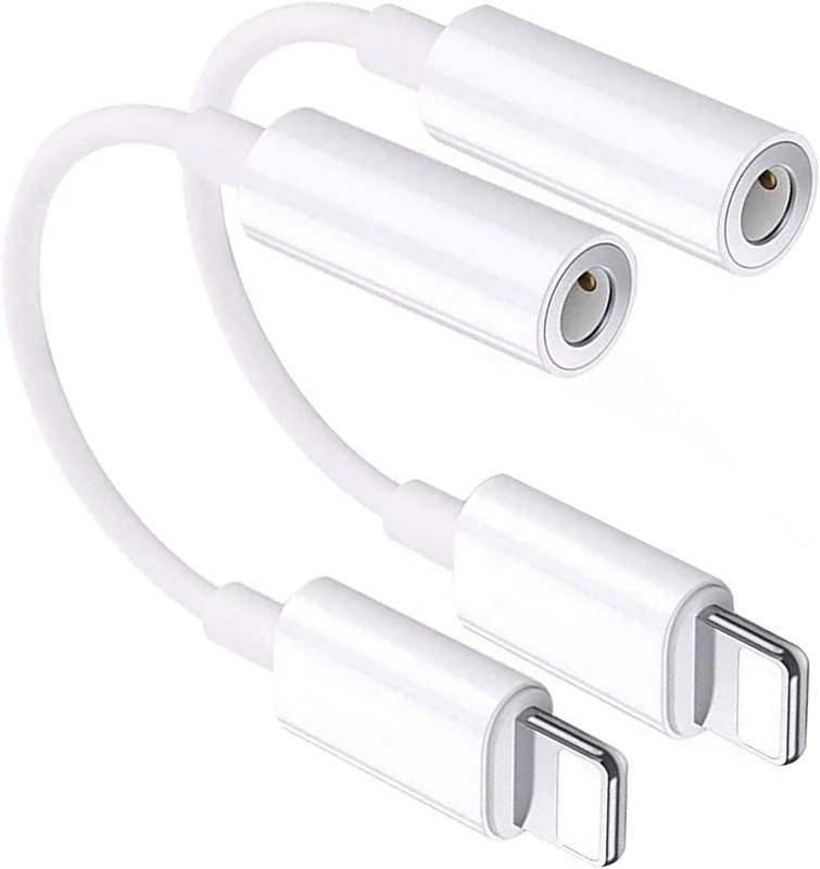 [Apple MFi Certified] iPhone 3.5mm Headphone Jack Adapter,2Pack for Apple Lightn
