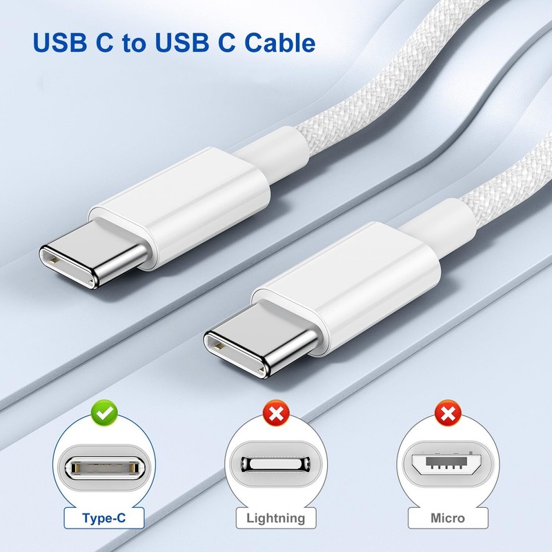 IPhone 16 15 Pro Max USB-C to USB-C Cable Fast Charger lot Type C Charging Cord gallery
