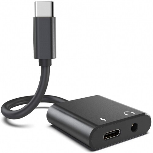 For Samsung Galaxy A14 A54 5G USB-C Headphone Adapter Earphone 3.5mm Jack