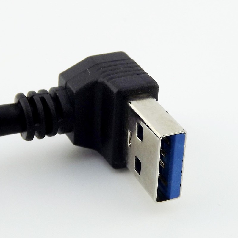 USB 3.0 Type A Male Up Angled to USB 3.0 A Female Data Extension Adapter Cable gallery