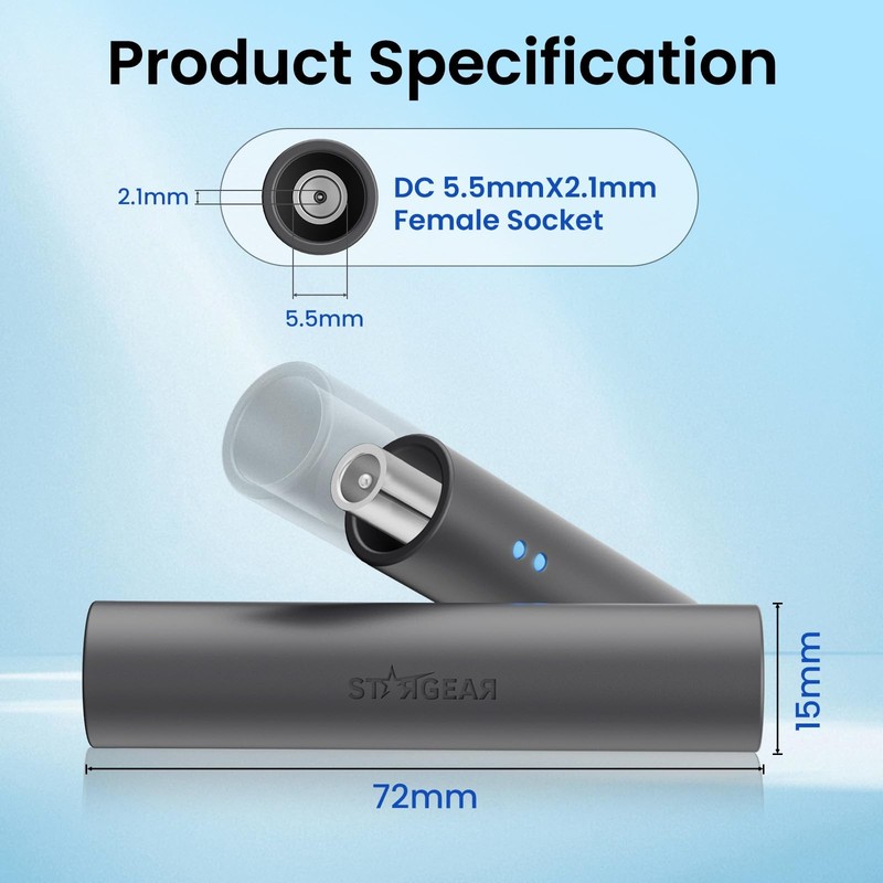 Starlink DC Power Cord Extender, Starlink Mini Power Cable Extension DC Femal... gallery